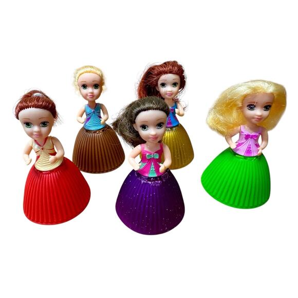 CUPCAKE SURPRISE Vintage 90s 3" Mini Scented Princess Dolls EMCO Bundle Of 5 - Picture 4 of 8